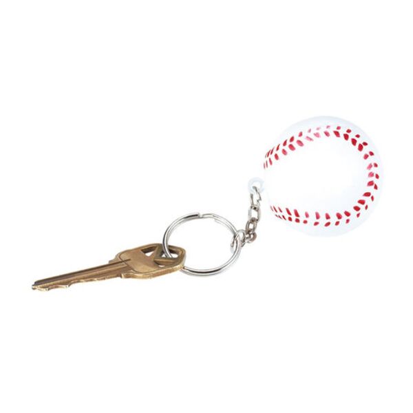 Baseball Shape Stress Ball Keychain Thumbnail