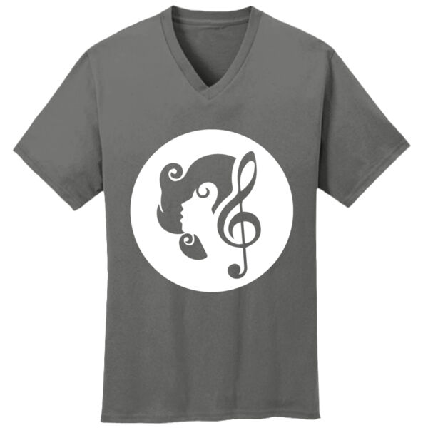 Unisex 100% Cotton V-Neck Tee Thumbnail