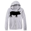Adult Triblend Full-Zip Fleece Hooded Sweatshirt Thumbnail