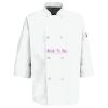 Button Chef Coat with Thermometer Pocket Thumbnail