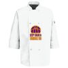 Button Chef Coat with Thermometer Pocket Thumbnail