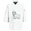 Button Chef Coat with Thermometer Pocket Thumbnail