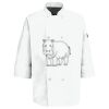 Button Chef Coat with Thermometer Pocket Thumbnail