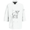 Button Chef Coat with Thermometer Pocket Thumbnail
