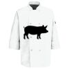 Button Chef Coat with Thermometer Pocket Thumbnail