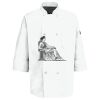 Button Chef Coat with Thermometer Pocket Thumbnail