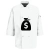 Button Chef Coat with Thermometer Pocket Thumbnail