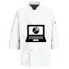 Button Chef Coat with Thermometer Pocket Thumbnail