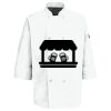 Button Chef Coat with Thermometer Pocket Thumbnail