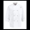 Eight Pearl Button Chef Coat - Tall Sizes Thumbnail
