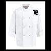 Eight Pearl Button Chef Coat - Tall Sizes Thumbnail
