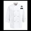 Eight Pearl Button Chef Coat - Tall Sizes Thumbnail